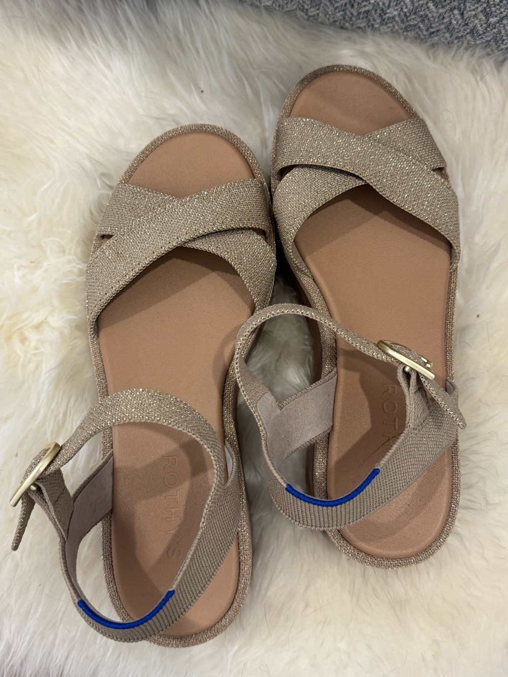 Rothy’s Women’s Lightweight Platform Sandals with Ankle Strap - Picture 3 of 4